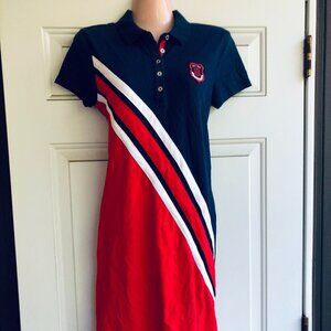 Tommy Hilfiger 1985 Collection Polo Dress Navy/Red Heritage Y2K Size Small